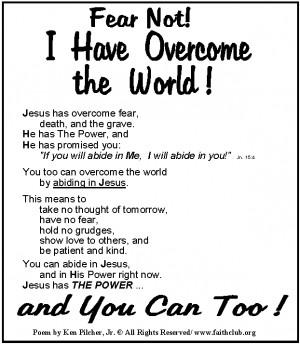 Jesus is with you; have no fear |Overcoming your fears through Jesus