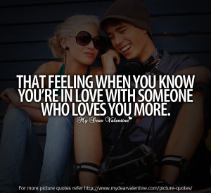 Love quotes - That feeling when you