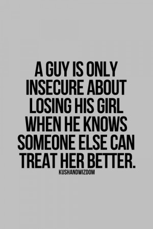 large When a man is insecure..