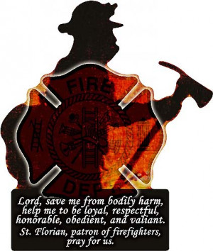 Item #20777 - Firefighter's Prayer Visor Clip