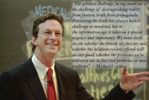 Michael Crichton on Reality vs. Fantasy
