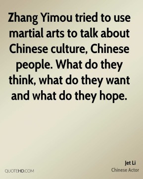 Zhang Yimou tried to use martial arts to talk about Chinese culture ...
