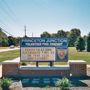 Municipal Sign for Princeton Junction Volunteer Fire Department ...