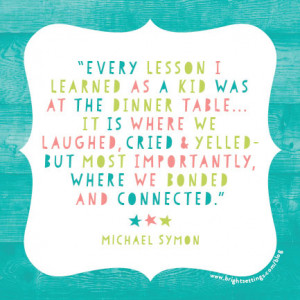 Even famous food lovers recognize that what’s around your dinner ...