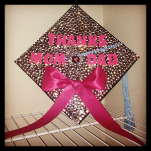Bling bling graduation cap!