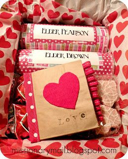 Missionary Mail: Happy Valentine's Day! Paper sack, ribbon, and note ...