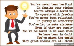 Thank You Poems for Boss: Notes to Say Thank You