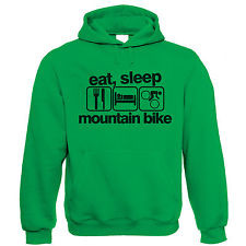 Eat Sleep Mountain Bike Hoodie - Cycling Downhill Single Track Ride