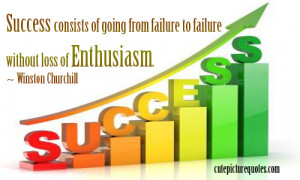 Failure Quotes / Success Quotes / Winston Churchill Quotes