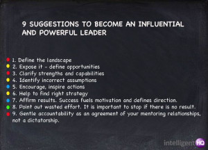 ... Leader #infographic @intelligentHQ Leadership and Influence Part 1