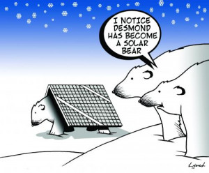 Cartoon: solar bear (medium) by toons tagged polar,bears,solar,energy ...