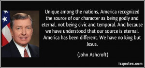 recognized the source of our character as being godly and eternal, not ...