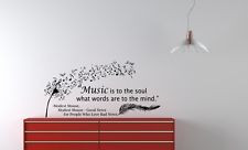 ... Decal Quote Modest Mouse Dandelion Feather Music Notes ... Wallpaper