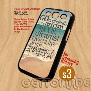 Live the Life Quote - Print On Hard Case Samsung Galaxy S3 i9300 ...