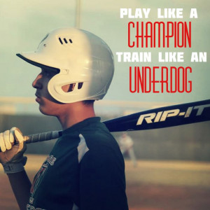 : Play like a champion. Train like an underdog. #sports #quotes ...