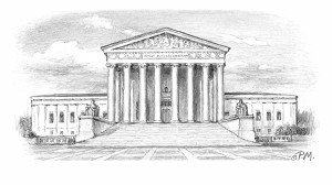 Supreme Court Building Drawing