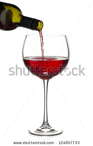 stock-photo-close-up-shot-of-red-wine-bottle-pouring-wine-in-wine ...