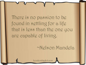 Nelson Mandela Quote about Striving for Achievement