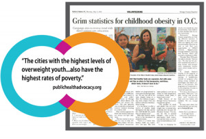 The cities with the highest levels of overweight youth are Anaheim (43 ...
