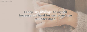 My Feelings quotes Facebook timeline Cover photo