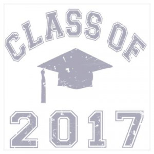 Class Of 2017 Graduation Wall Art Poster