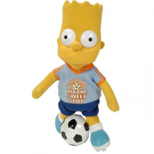 Simpsons Peluche Bart Soccer Cm Achat Vente