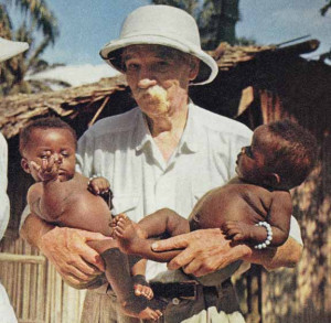 Albert Schweitzer in Africa.