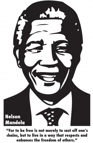 Dibujo de Nelson Mandela