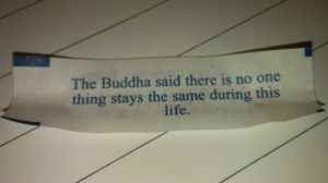 Nothing stays the same