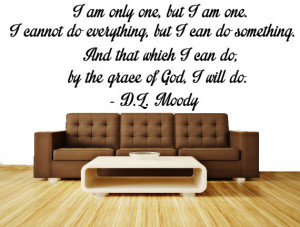 Moody Quote Vinyl Wall Art - Bedroom Wall Decal of Christian ...