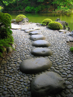 stepping stones , originally uploaded by hyphenated_czech .