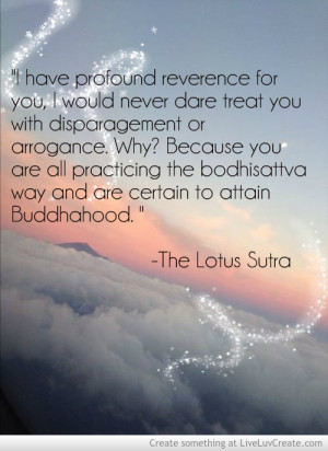 Lotus Sutra Quote