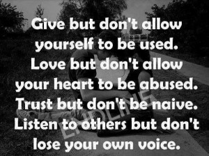 Don't lose your own voice