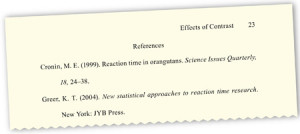 section of the esl apa handbook create and format an apa reference ...