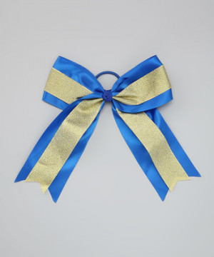 Cheerleading Bows Blue And Gold Royal blue & gold cheer bow