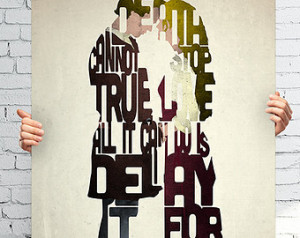 Westley and Buttercup film quote ar t print - 'True Love' typography ...