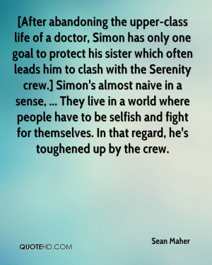 After abandoning the upper-class life of a doctor, Simon has only one ...