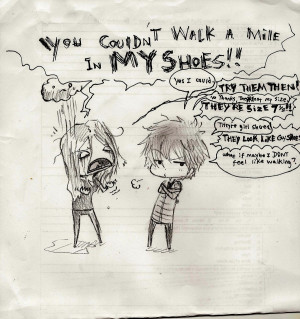 Walk a mile in my shoes by xMr-Narwhal