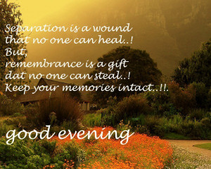 So beautiful evening quotes