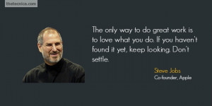 steve jobs quotes the only way to do great work