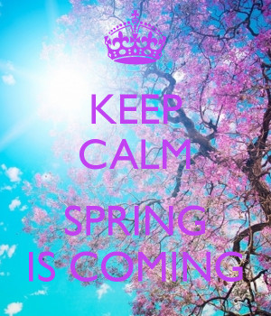 KEEP CALM SPRING IS COMING