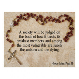 Pope John Paul II Quote Poster