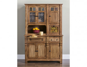 Sedona Collection Rustic Oak Buffet w Hutch