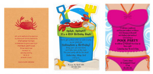 Beach birthday party invitation wording ideas