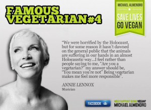 Famous Vegetarians (4) Annie Lennox