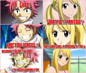 Natsu Fairy Tail Pick Up Lines