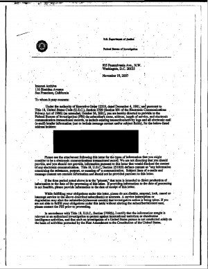An NSL issued to the Internet Archive demanding information about a ...