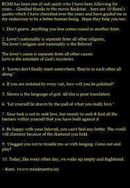 Mind power... several Rumi quotes