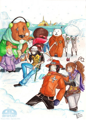 One Piece Ace Luffy Bath...