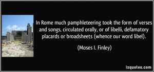 More Moses I. Finley Quotes